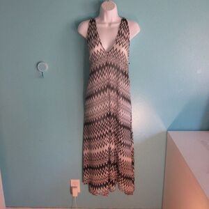 Josa Tulum Resort Sheer Midi Dress Summer Cover Up "One Size"  Best For M